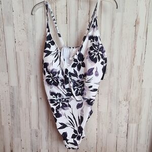 Elegant Floral One Piece Swimsuit